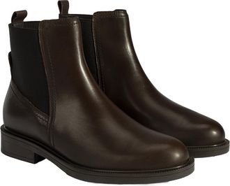 Desa Woman Ankle Boots - Genuine Leather, Animal Print Detail, Elastic Laces, Flat Heel, Breathable | Brown - 39