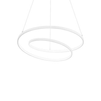 Netlighting OZ Dimmable Swirl Integrated LED Pendant Ceiling Light White 3000K
