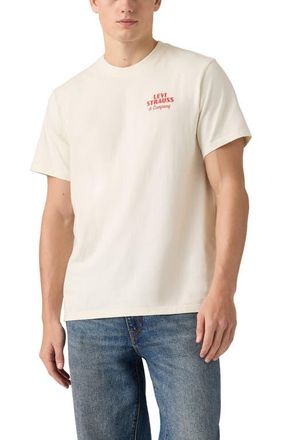 Levi's Cowboy Relaxed Fit Graphic T-Shirt in Archival Overalls Egret at Nordstrom, Size Xx-Large