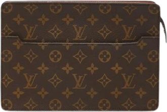 Louis Vuitton Pre-owned Clutches, male, Brown, Size: ONE SIZE Pre-owned Monogram Pochette