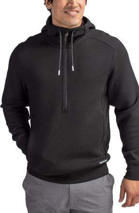 Cutter & Buck Roam Pullover Hoodie in Black at Nordstrom, Size Xxx-Large