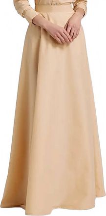 La Petite Robe Di Chiara Boni Aubry Cotton-Blend A-Line Maxi Skirt In 509 Desert