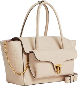 Coccinelle Tassen, Dames, Beige, ONE Size, Leer, Double Beat Medium