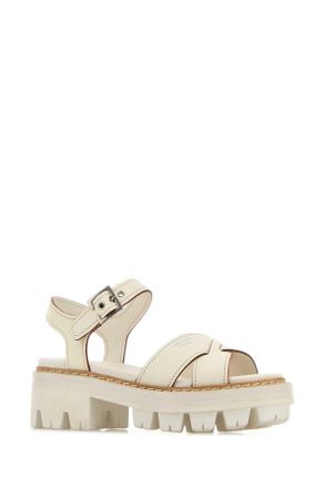 Prada Chunky Platform Sandals - White