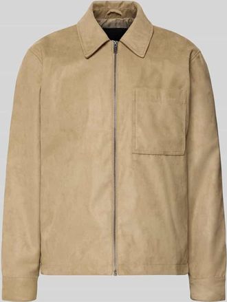 Only & Sons Regular Fit Jacke in Lederoptik Modell RICK in Beige, Gr&ouml;&szlig;e XXL