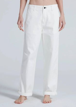 ASKK NY Tomboy Chino In Ivory White