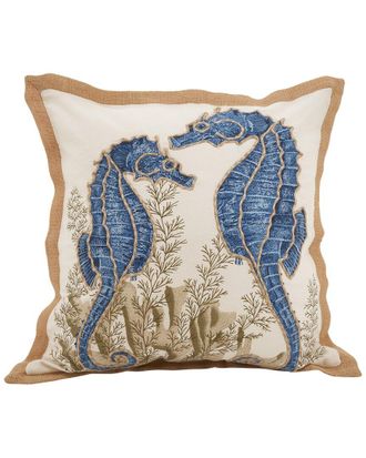 Saro Lifestyle Seahorse Down-Filled Pillow
