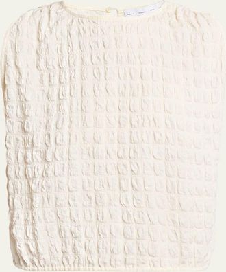 Proenza Schouler Bradley Textured Crewneck Top