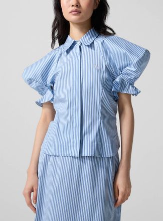 Vivienne Westwood Womens Gexy puff-sleeve striped shirt