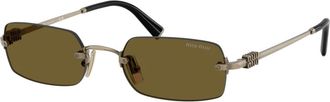 Miu Miu unisex, Accessoires, Geel, Maat: 52 MM