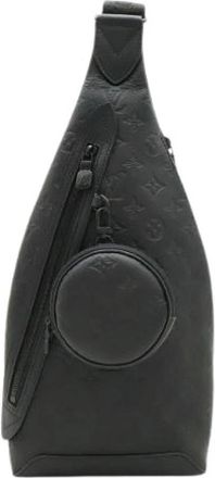 Louis Vuitton Pre-owned Monogram Shadow 2way Shoulder Bag - Dames - Vintage Schoudertas - Zwart - ONE Size - Leer - Vintage