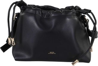 A.P.C. Black Sac Ninon Mini Drawstring Polyurethane Mini Bag