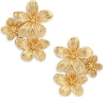 Shashi Botanique Stud Earrings in Gold at Nordstrom