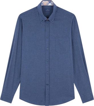 Paul & Shark Casual overhemd - Heren - Casual Overhemden - Blauw - L - Katoen - Overhemden