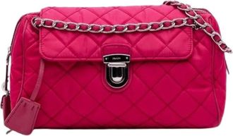 Prada Pre-owned Cross Body Bags, female, Pink, Size: ONE SIZE Pre-owned Nylon prada-bags