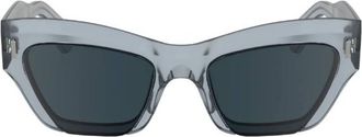 Calvin Klein Dark Blue Butterfly Ladies Sunglasses CK24531S 412 53