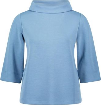 Zero Dames, Blouses & Shirts, Blauw, Maat: XS