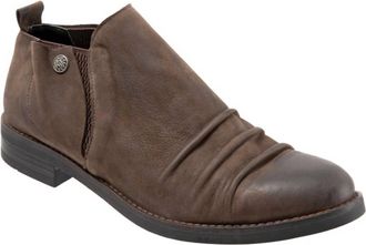 Bueno Womens Pina Ruched Toe Shoes In Brown Eagle Nubuck