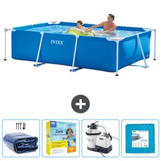 Intex Piscina Con Estructura Rectangular - 260x160x65 Cm - 7-piezas Scb67
