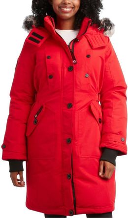Canada Weather Gear Womens Long Winter Jacket in Red at Nordstrom, Size Large