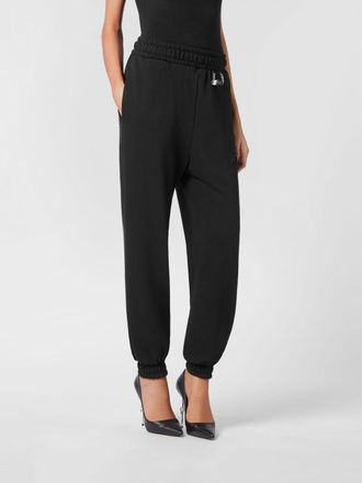 Philipp Plein Pantaloni jogging in jersey con vita e fondo elasticizzati