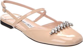 Jimmy Choo London Belinda Patent Slingback Ballerina Flat