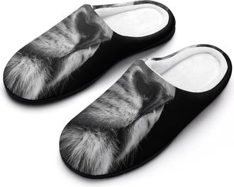 Generic Lion Wild Animal Womens Slippers Winter Warm House Shoes Indoor Outdoor Hotel Slipper