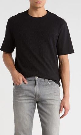Karl Lagerfeld Geometric Textured Knit T-Shirt in Black at Nordstrom Rack, Size Xx-Large