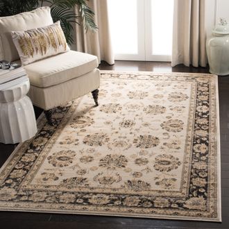 Safavieh Vintage Machine Made Area Rug, Ivory / Brown Traditional Style Easy Care