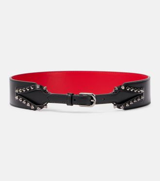 Christian Louboutin Cabata studded leather belt