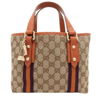 Gucci Pre-owned Sherry Line Handtas - Dames - Pre-owned - Veelkleurig - Maat: ONE Size Leer