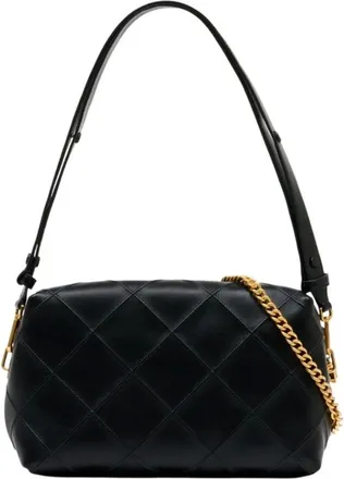 Tory Burch Tassen, Dames, Zwart, ONE Size, Leer, Large Fleming Soft Crossbody Bag