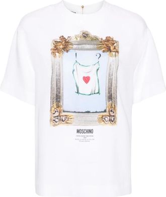Moschino Camicia in acrilico - Dames - T-shirts - Wit - M - Tops