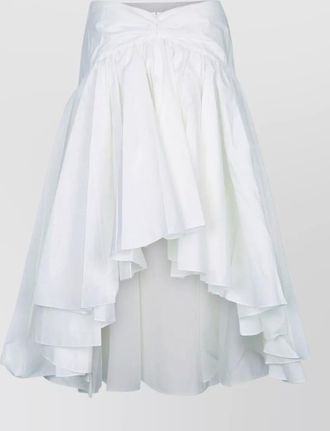 Jacquemus layered dress high low hem pleated