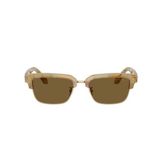 Giorgio Armani 0ar8243 Translucent Beige Acetate Sunglasses with Tortoiseshell Accents
