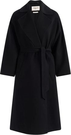Max Mara Jassen, Dames, Zwart, XS, Wol, Operoso Manteljas