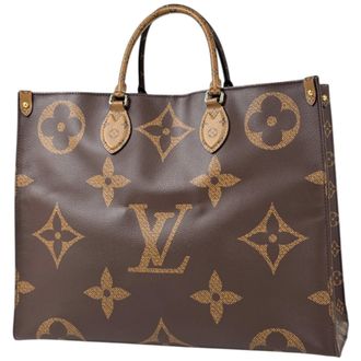 Louis Vuitton Brown Monogram Reverse Shoulder Bag Tote Bag (Pre-Owned)