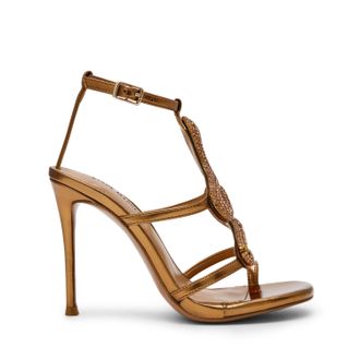 Steve Madden Python Sandal BRONZE