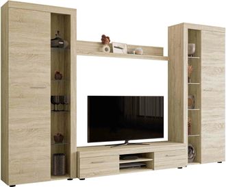 Mirjan24 Mobilier1 - Conjunto De Sal&oacute;n Tucson 107, Roble Sonoma