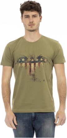 Trussardi T-Shirts - Heren - T-shirts - Groen - L - Katoen - Tops