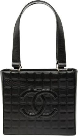 Chanel Pre-owned Shoulder Bags, female, Black, Size: ONE SIZE Pre-owned Leather Tote