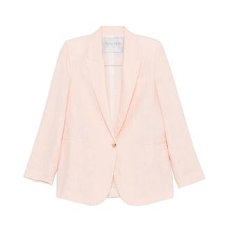 Forte_Forte Blazers, female, Pink, Size: XS Chic Linen Jacket