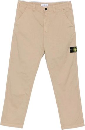 Stone Island Beige Patch Pocket Trousers