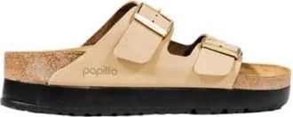 Birkenstock Synthetische Platformsandalen - Dames - Sandalen - Beige - 40 EU - Schoenen