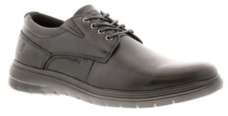 Hush Puppies Triton Shoes Mens - Black Leather (archived) - Size UK 8