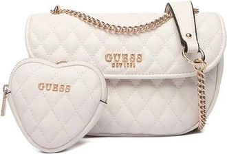 Guess Atabey Crossbody Tas - Dames - Schoudertassen - Wit - ONE Size - Tassen