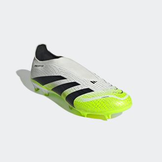 adidas Fussballschuh ADIDAS PERFORMANCE PREDATOR LEAGUE LACELESS FIRM/MULTI-GROUND, Gr. 44,5, bunt (cloud wei&szlig;, core schwarz, lucid lemon), Synthetik, Textil