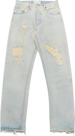 Vicolo City Vintage Dk 5014 Distressed Broek - Dames - Regular Fit Jeans - Blauw - XS - Denim - Jeans