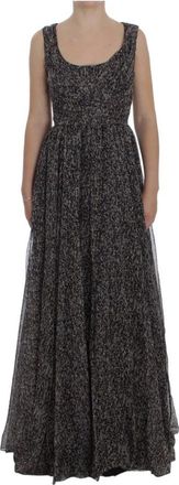 Dolce & Gabbana Bloemenprint Zijden Shiftjurk - Dames - Avondkleed - Veelkleurig - S - Pailletten - Kleedjes