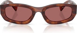Miu Miu Mub 04S Zonnebrillen - unisex - Zonnebrillen - Bruin - 53 MM - Accessoires